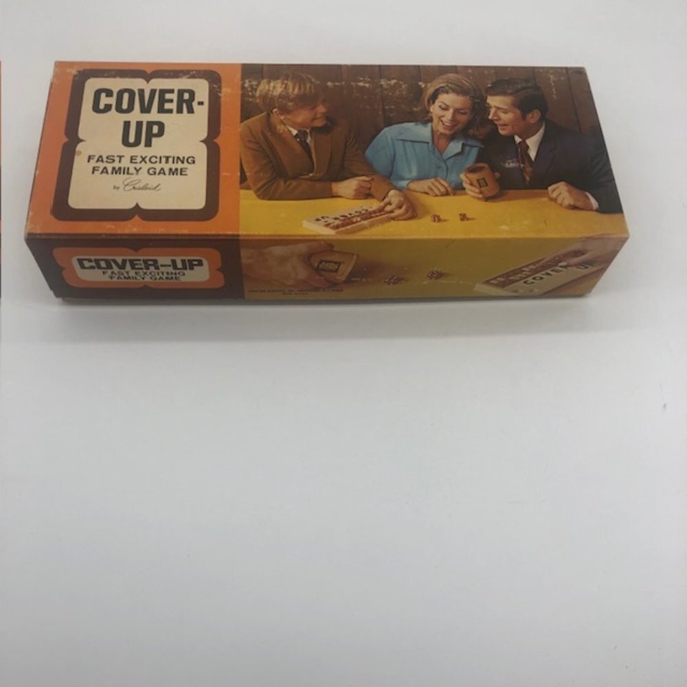 Vintage 1969 Crisloid  Plastics Cover-Up Fast Exciting Family Game - Picture 5 of 8